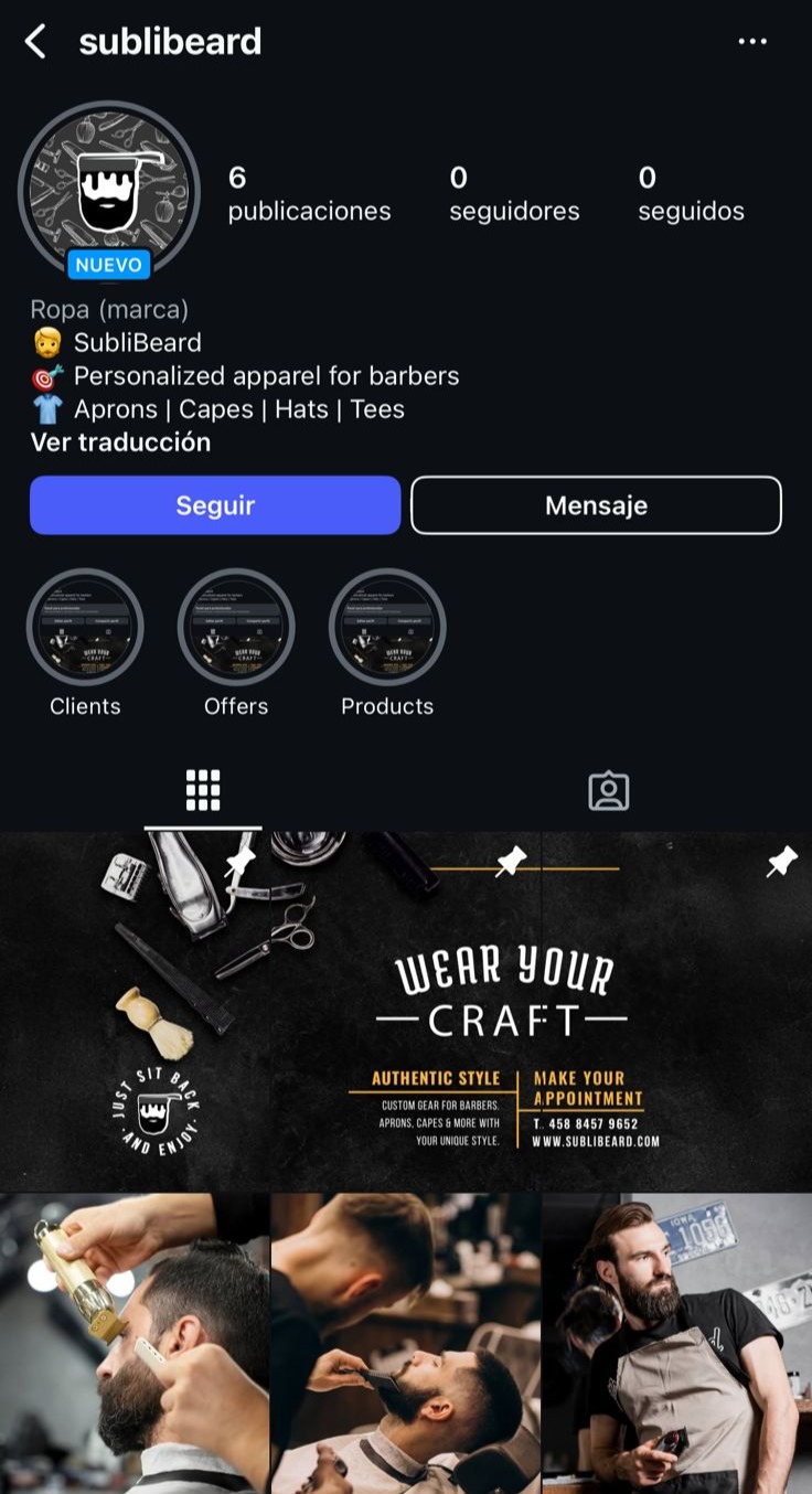 Mockup de Instagram